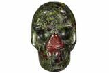 Polished Dragon's Blood Jasper Skull - South Africa #112180-1
